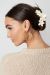 Hair Clip, 3 HIBISCUS Matta Ivory