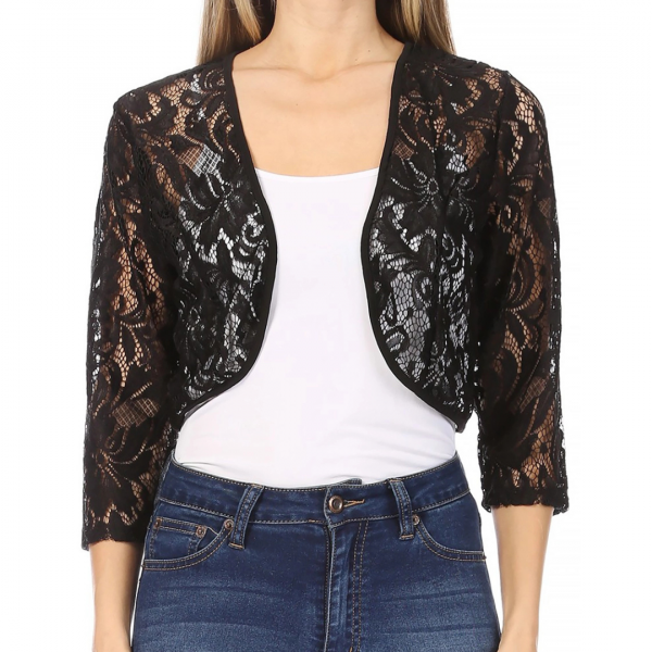 Lace Bolero, Black