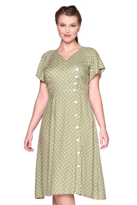 Dress, CHERYLIN Vintage Polka