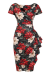 Pencil Dress, ELSIE Poinsettia