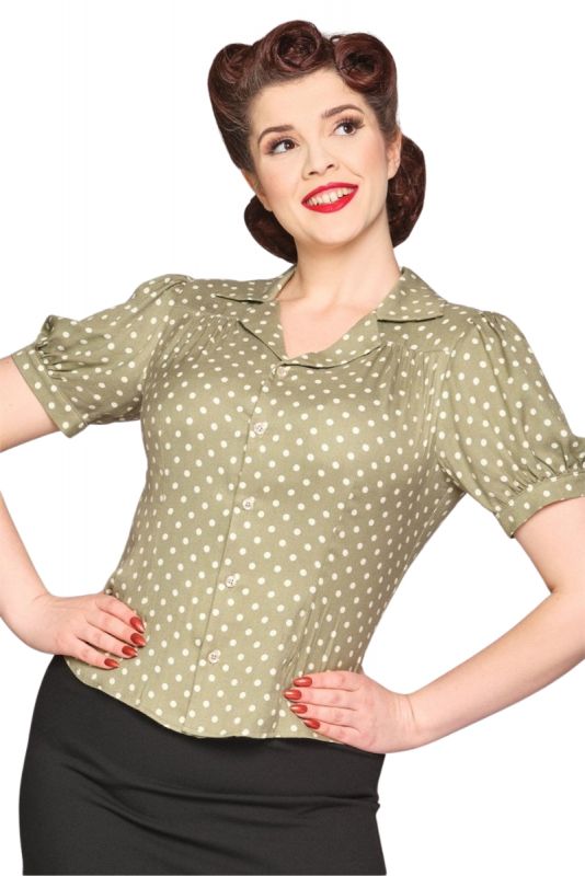 Blouse, LUANA Vintage Polka