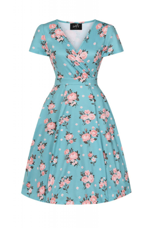 Swing Dress, LYRA MINI Powder Pink Rose