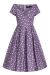 Swing Dress, LILY 50s Lilac Polkadot