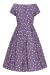 Swing Dress, LILY 50s Lilac Polkadot