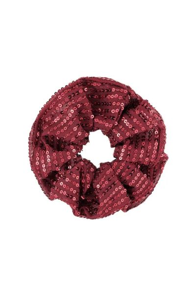 Scrunchie, SEQUIN Dark Red