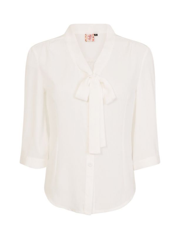 Blouse, PERFECT PUSSYBOW Ivory (14030)