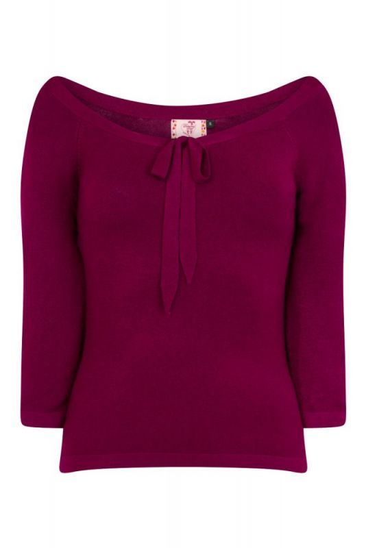 Knitted Top, PRETTY ILLUSION Burgundy (1281)