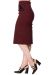 Pencil Skirt, TORI Burgundy (241)