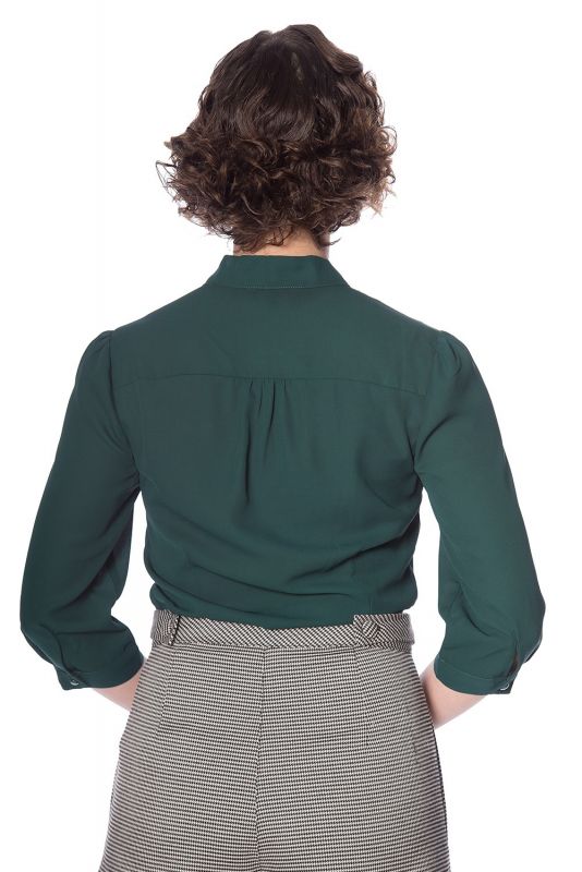 Blouse, PERFECT PUSSYBOW Green (14030)