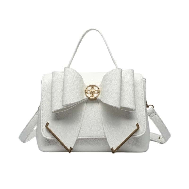 Handbag, MARY Bow White