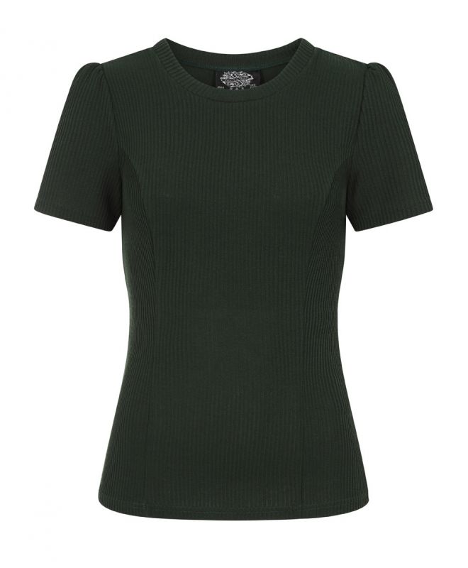 Top, SUSAN Knitted Green (253)