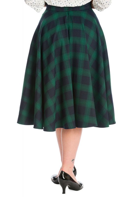 Swing Skirt, SWEET CHECK Green (25329)