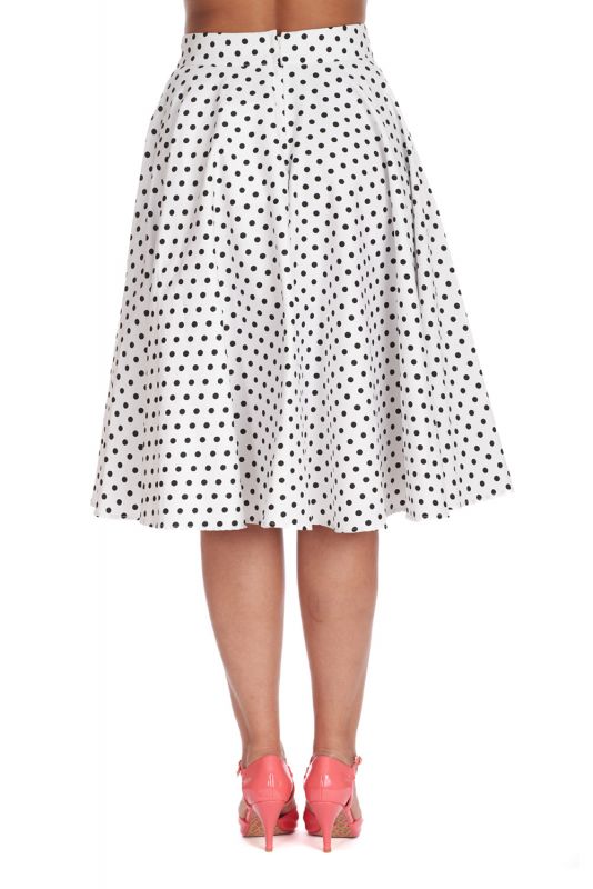 Swing Skirt, DOTTY White (25567) 