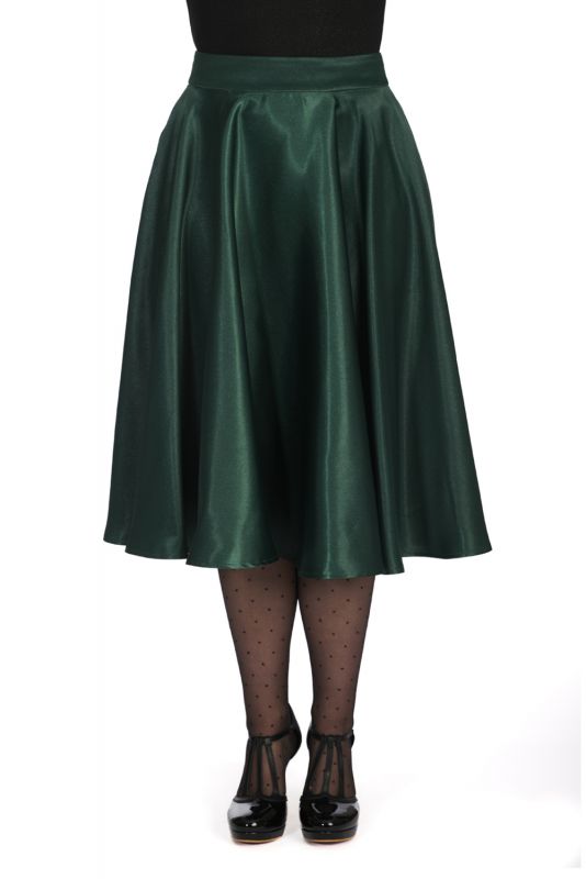 Swing Skirt, HAZEL Satin Green (25617)