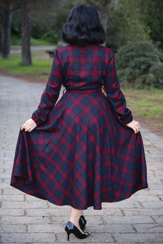 Swing Dress, HR KIM TARTAN (4943)