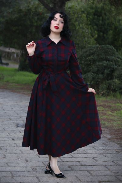 Swing Dress, HR KIM TARTAN (4943)