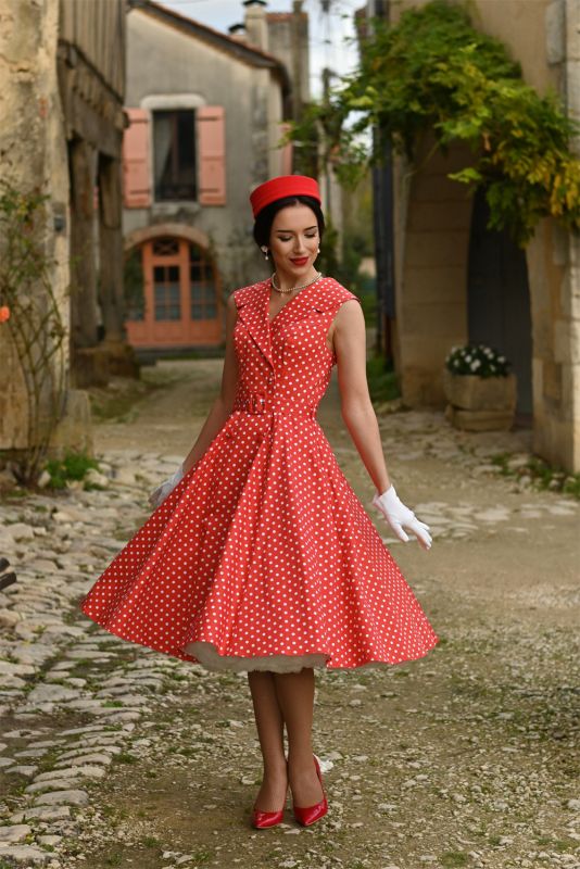 Swing Dress, HANNAH POLKA (778)