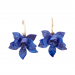 Earrings, FLOWER POWER Blue