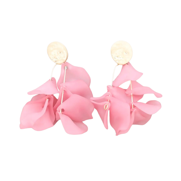 Earrings, 2 PETALS Light Pink