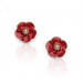 Earrings, ROSE Red