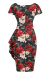 Pencil Dress, ELSIE Poinsettia