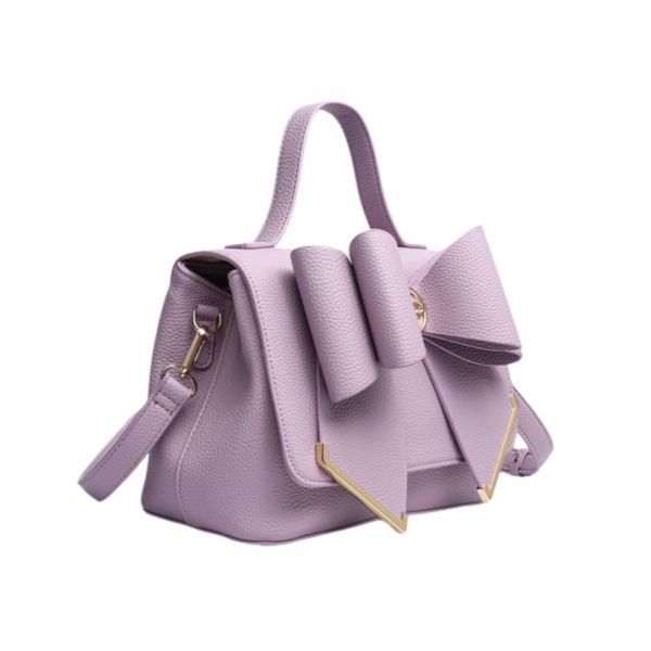 Handbag, MARY Bow Purple