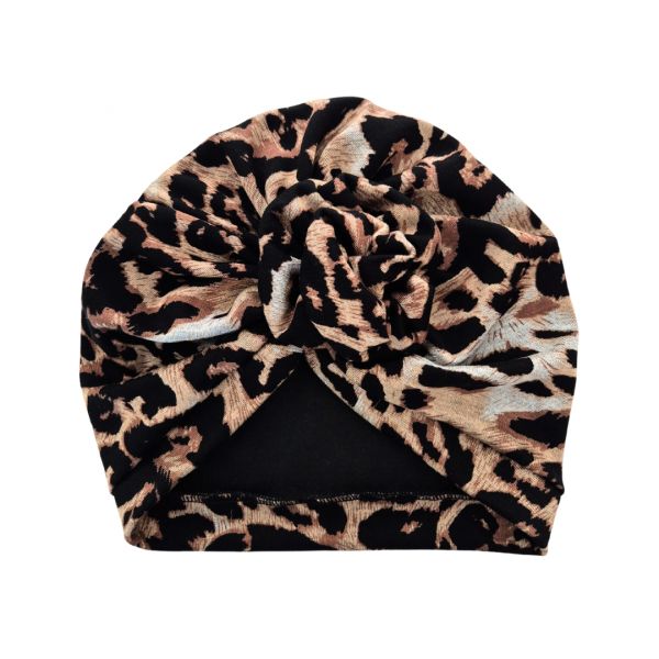 Turban Hat, ROSETTE Leopard