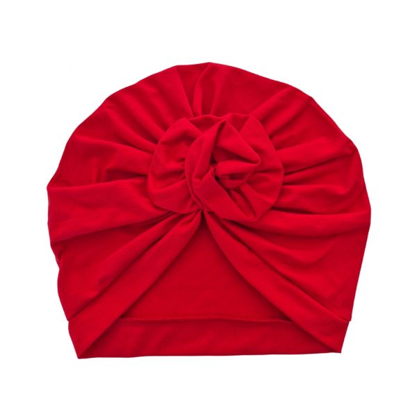Turban Hat, ROSETTE Red