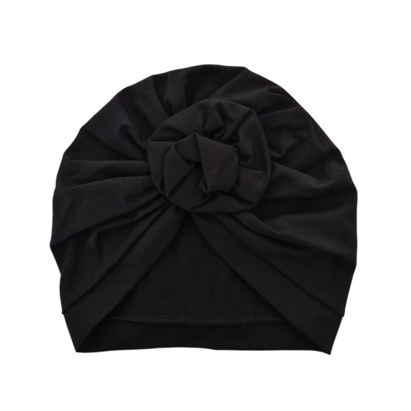 Turban Hat, ROSETTE Black