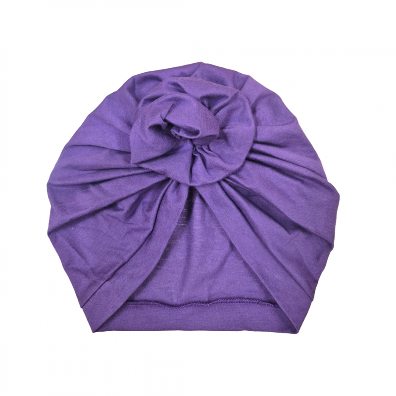 Turban Hat, ROSETTE Purple