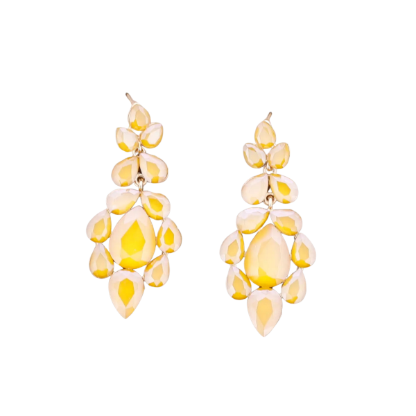 Earrings, CRYSTAL Yellow