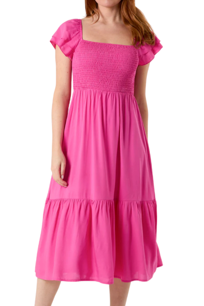 Dress, SHIRLEY Hot Pink