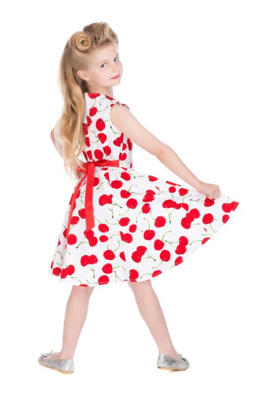 Kids Swing Dress, CHERRY (4085)