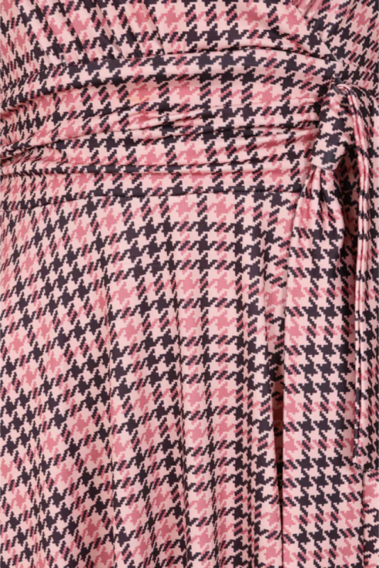 Dress, ARABELLA Pink Houndstooth