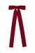 Hair Bow, VELVET LONG Red