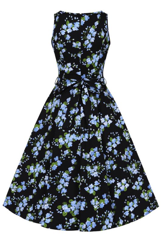 Swing Dress, HEPBURN Blue Floral