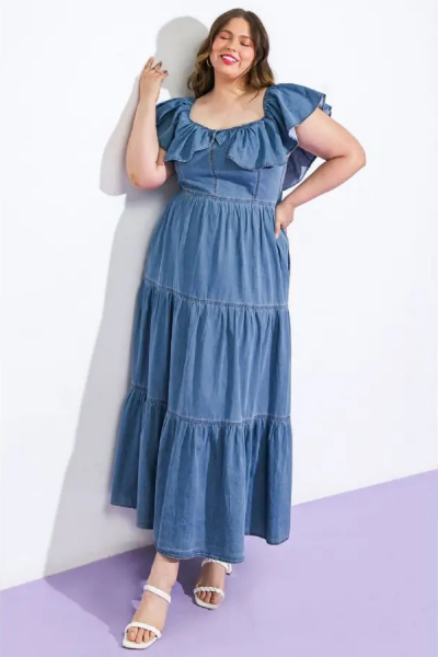 Maxi Dress, FRILLA Denim