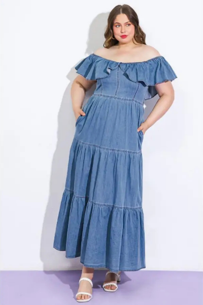 Maxi Dress, FRILLA Denim