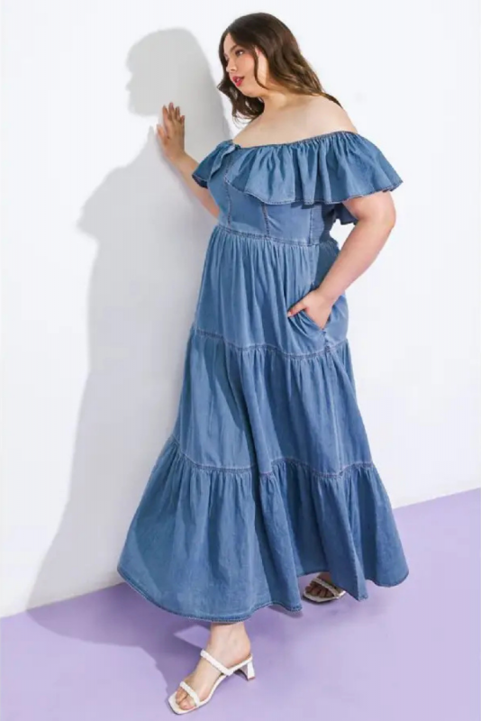 Maxi Dress, FRILLA Denim