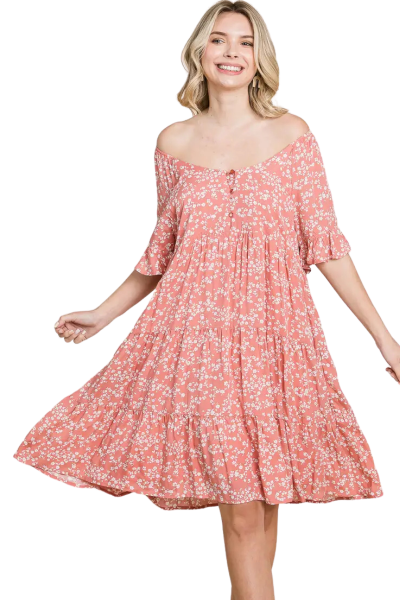 Mekko, SUMMER ROMANCE Ditsy Coral