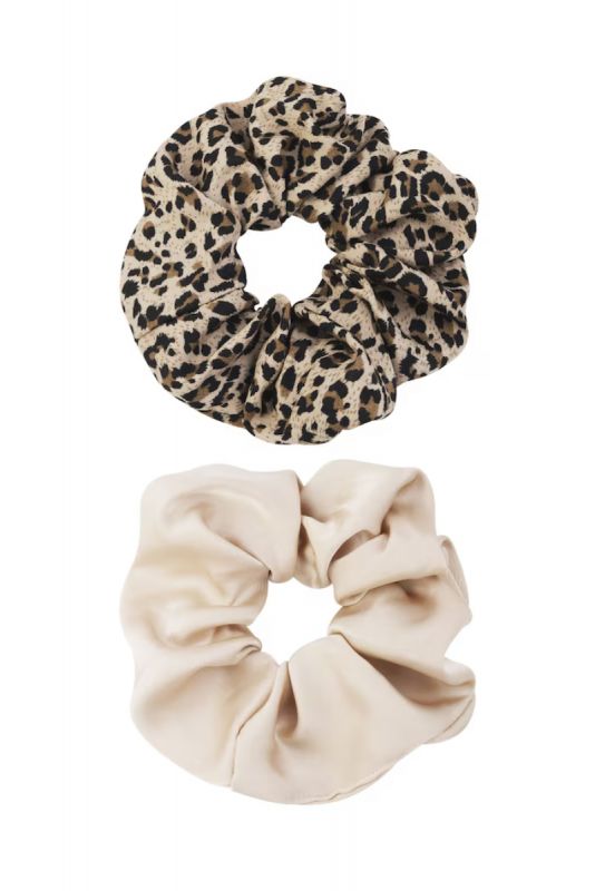 Scrunchie set, WILD Leo/Beige