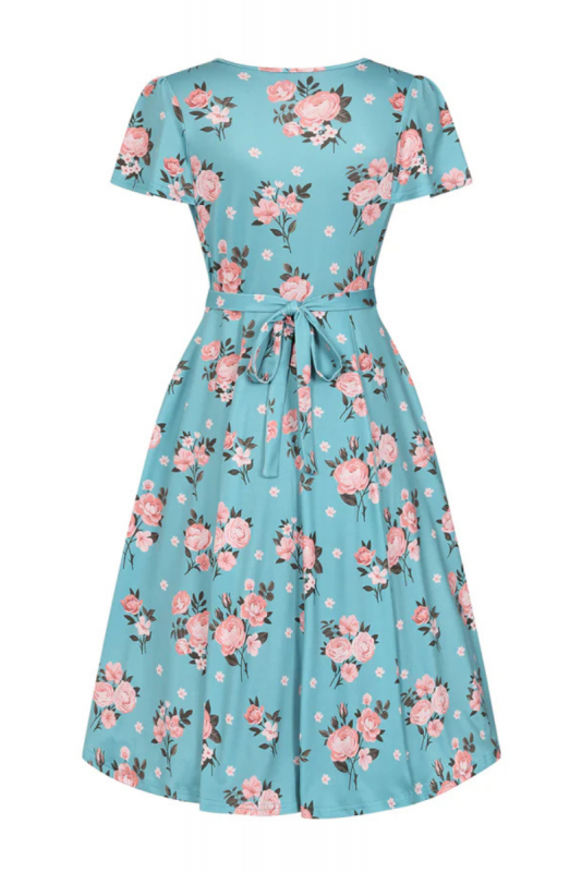 Swing Dress, LYRA Powder Pink Rose