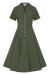 Swing Dress, CATERINA Olive Viscose Blend