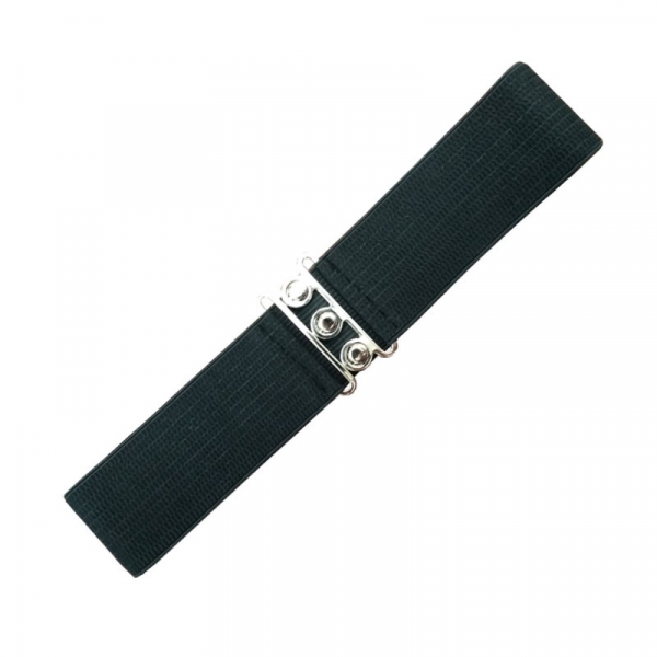 Belt, Vintage Stretch Black