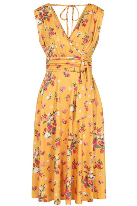 Dress, ARABELLA Mustard Floral