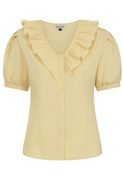 Pusero, FRILLY Soft Yellow (14227)