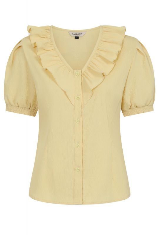 Pusero, FRILLY Soft Yellow (14227)