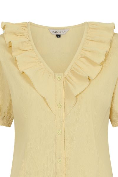 Pusero, FRILLY Soft Yellow (14227)