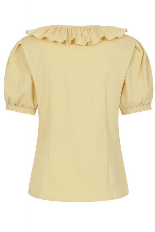 Blouse, FRILLY Soft Yellow (14227)