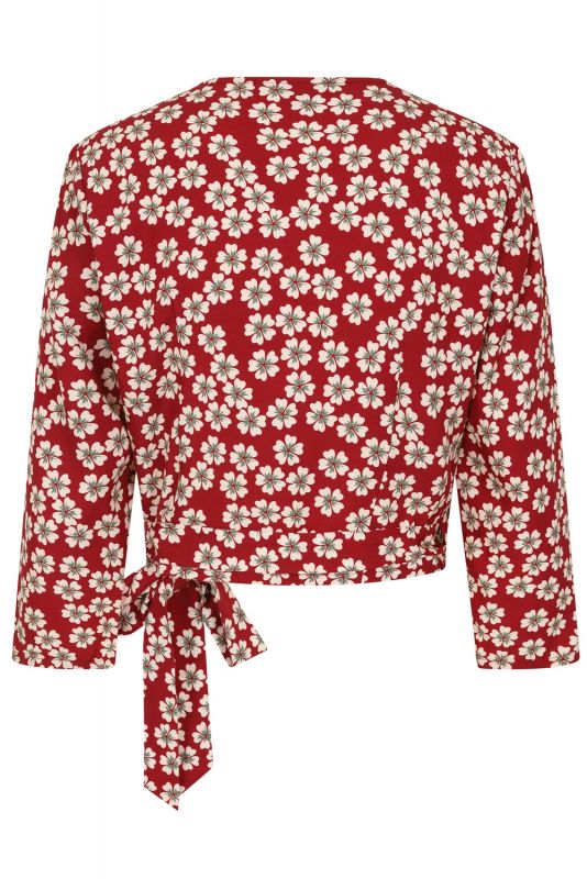 Blouse, LINNEA Floral Wrap (14255)